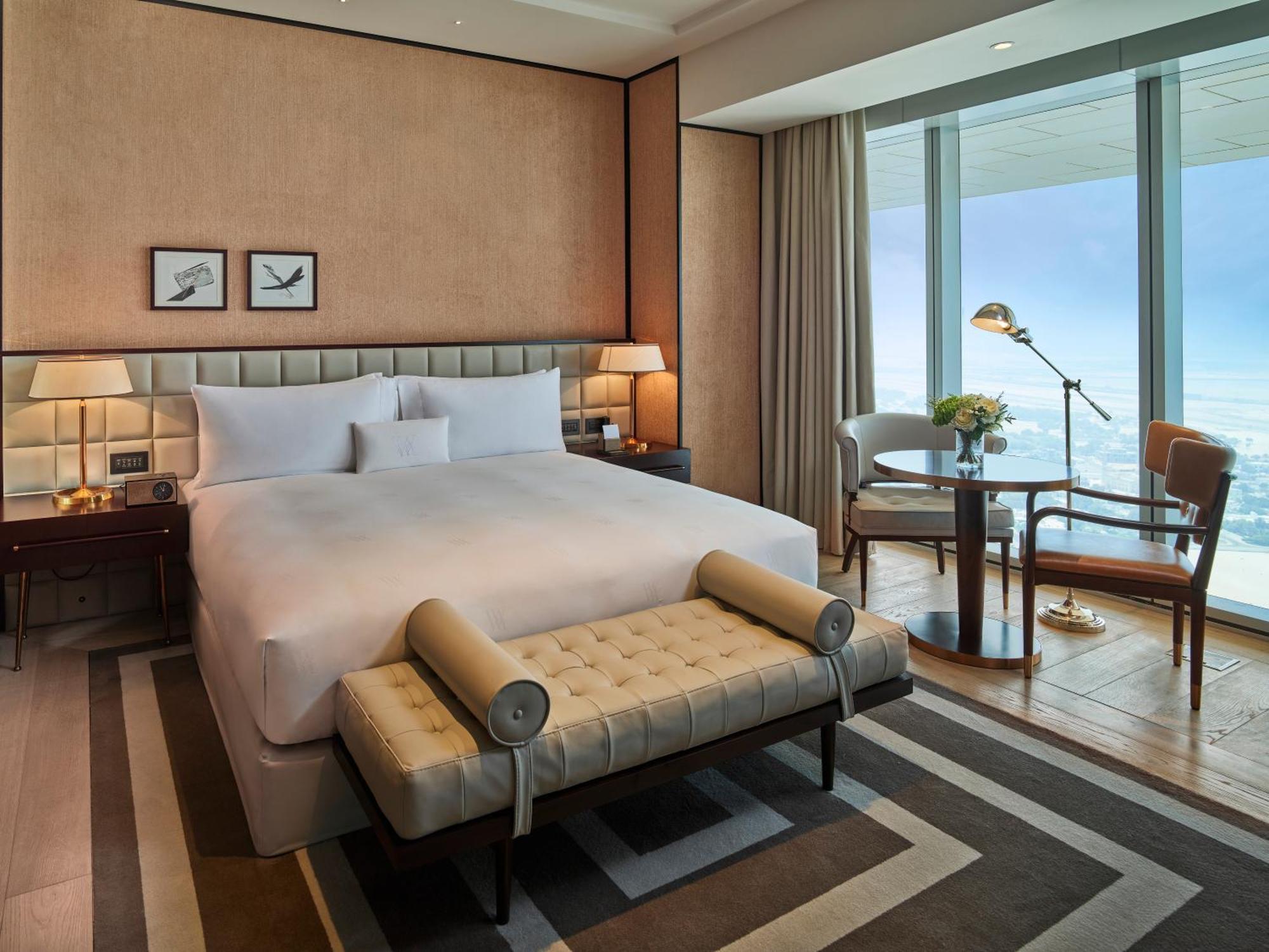 Hotel Waldorf Astoria Dubai International Financial Centre Zewnętrze zdjęcie A bedroom at the Ritz-Carlton, DIFC